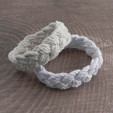 Braided Rope Cord Sailor Bracelets // Set of 2