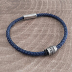 Stainless Steel Cord Bracelet (Black)