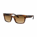 Men's Square Sunglasses // Tortoise + Light Brown