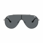 Men's Wings Pilot Sunglasses // Gunmetal + Gray