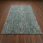 Addison Harrison Peacock Casual Natural Wool // 9' x 13' Area Rug