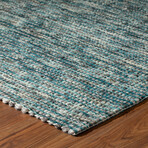 Addison Harrison Peacock Casual Natural Wool // 9' x 13' Area Rug