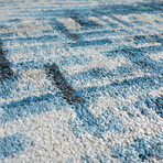 Addison Plano Abstract Stripes Blue // 9'6" x 13'2" Area Rug