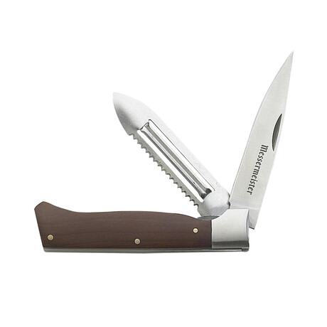 Adventure Chef Folding Utensil // Carbonized Maple // Parer + Peeler + Scaler