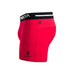 M2 Cotton Boxer // Regular Inseam // Red + Black + White (XL)