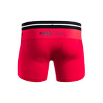 M2 Cotton Boxer // Regular Inseam // Red + Black + White (XL)