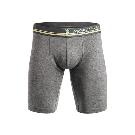 M2 Cotton Boxer // Long Inseam // Light Heather Gray (XS)