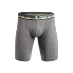 M2 Cotton Boxer // Long Inseam // Light Heather Gray (L)