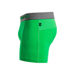 M2 Cotton Boxer // Regular Inseam // Green + Gray (M)