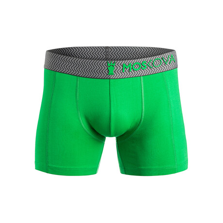 M2 Cotton Boxer // Regular Inseam // Green + Gray (XS)