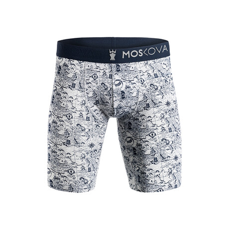 M2 Cotton Boxer // Long Inseam // Map Gray (XS)