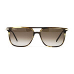 Men's SF966S Sunglasses // Striped Khaki