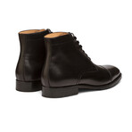 Captoe Derby Leather Boots // Black (US: 6.5)