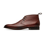 Grain Leather Chukka Boots // Burgundy (US: 9.5)