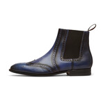 Wingtip Chelsea Brogue Boot // Blue (US: 8.5)