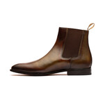 Chelsea Boots // Green + Brown (US: 10.5)