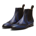 Wingtip Chelsea Brogue Boot // Blue (US: 7)