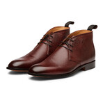 Grain Leather Chukka Boots // Burgundy (US: 9.5)