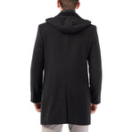 Hooded Overcoat // Anthracite (S)