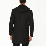 Hooded Coat // Anthracite (S)