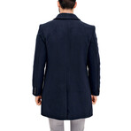 Chesterfield Flannel Coat // Dark Blue (L)