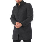 Appalachian Overcoat // Checked Anthracite (Small)
