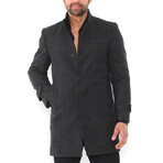 Appalachian Overcoat // Checked Anthracite (Small)