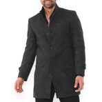 Appalachian Overcoat // Checked Anthracite (Small)