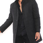Appalachian Overcoat // Checked Anthracite (Small)