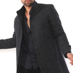 Appalachian Overcoat // Checked Anthracite (Small)