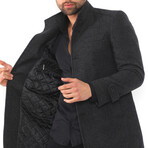 Appalachian Overcoat // Checked Anthracite (Small)