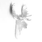 The Edmonton Mini Moose Wall Sculpture (Black/Black)