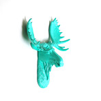 The Edmonton Mini Moose Wall Sculpture (Black/Black)