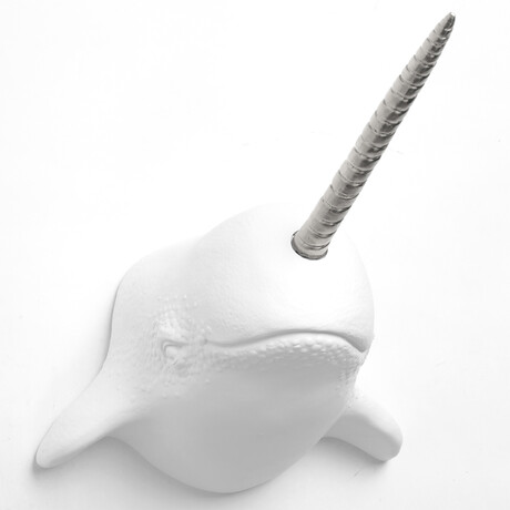 The Walley Narwhal Wall Sculpture (Gold/Gold)