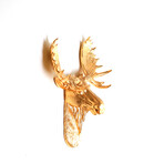 The Edmonton Mini Moose Wall Sculpture (Black/Black)