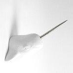 The Walley Narwhal Wall Sculpture (Gold/Gold)