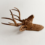 The Templeton Large Deer Wall Sculpture (White/White)