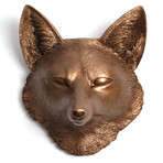The Sylvester Fox Wall Sculpture (Black/Black)