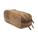 Small Leather Dopp Kit // Saddle Brown