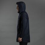 Laminated Wool Parka // Navy (XL)