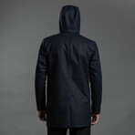 Laminated Wool Parka // Navy (XL)
