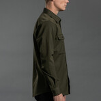 Wool + Cotton Work Shirt // Arbor Green (M)