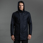 Laminated Wool Parka // Navy (XL)