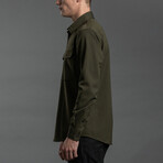 Wool + Cotton Work Shirt // Arbor Green (M)
