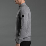 7GG Merino Full Zip Cardigan // Light Gray Marle (2XL)