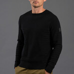 12GG Cotton + Merino Crew // Black (XL)