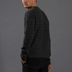 7GG Lambswool Tweed Crew // Charcoal Tweed (XL)