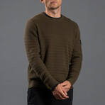 12GG Cotton + Merino Crew // Military Green (2XL)