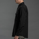 Wool + Cotton Work Shirt // Ink (M)