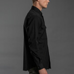 Wool + Cotton Work Shirt // Ink (M)